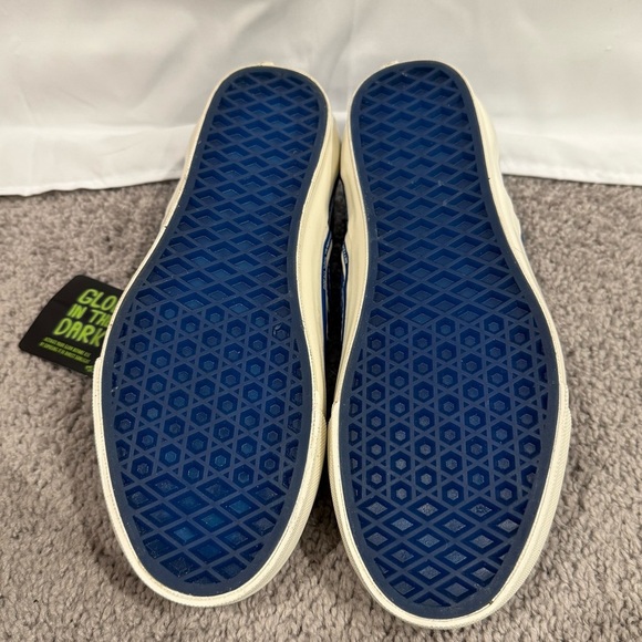 NEW Vans Blue KiraKira Slip On Glow in Dark, AOI Better Gift Shop Collab M6 W7.5 - Picture 11 of 12